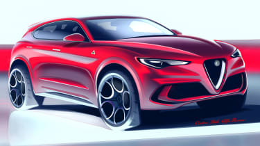Alfa Romeo Stelvio - front sketch