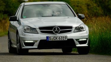 Mercedes C63 AMG front cornering