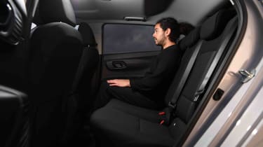 Hyundai i20 rear seats with Senior Staff Writer, Jordan Katsianis
