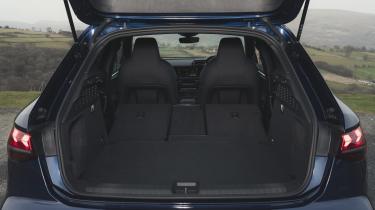 New Audi A3 TFSIe plug-in hybrid - boot with rear seats in the down position