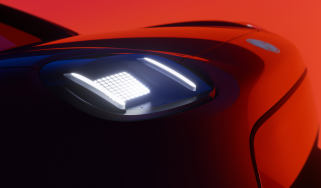 MG concept car teaser front lights