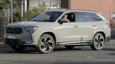 2024 Skoda Kodiaq vRS spy shot - static front angled