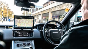 Jaguar Land Rover autonomous testing - interior