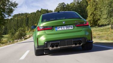 BMW M3 Competition - rear full width tracking