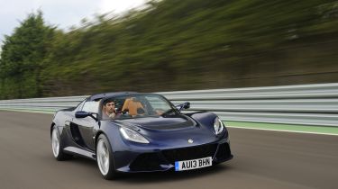 Lotus Exige S Roadster front action