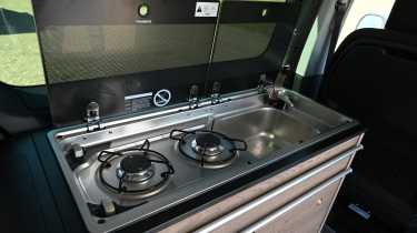 Citroen Holidays - gas hob and sink 