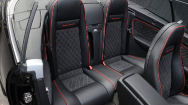Bentley Continental Supersports Convertible rear seats