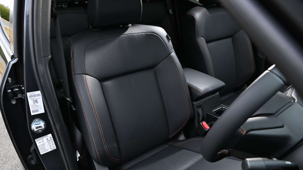 Mitsubishi L200 Barbarian interior leather seats and premium cabin details