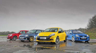Hot Clios group test  Auto Express