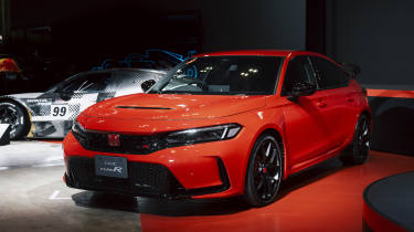 Honda Civic Type R Racing Black at the Tokyo Auto Salon - front static