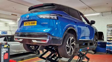 Nissan Qashqai e-Power Tekna+ - on a ramp