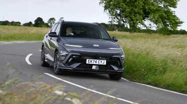 Hyundai Kona Hybrid - front cornering