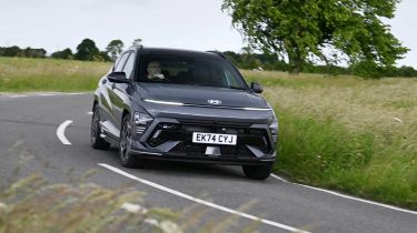 Hyundai Kona Hybrid - front cornering