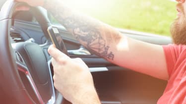 Driving without care - phone