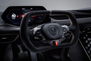 Lotus Evija steering wheel