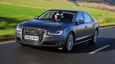 Audi A8 Front action