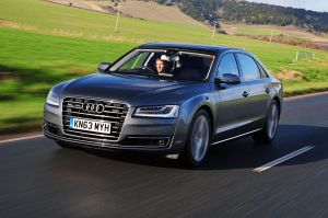 Audi A8 Front action