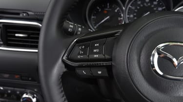 Mazda CX-5 vs Skoda Kodiaq vs VW Tiguan - Mazda CX-5 steering wheel