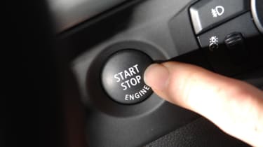 BMW start button