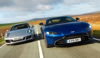 Aston Martin Vantage vs Porsche 911 GTS - header