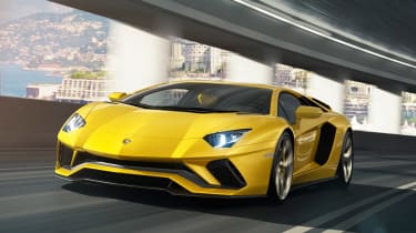 Lamborghini Aventador S - front tracking 2