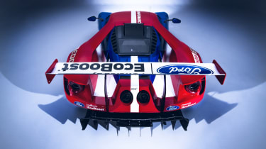 New Ford GT Le Mans car rear
