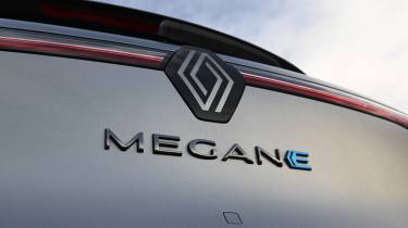 Renault Megane E-Tech - tailgate badging