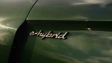 Porsche Panamera Turbo E-Hybrid - &#039;E-Hybrid&#039; badge detail, side