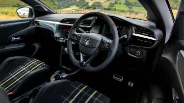 Vauxhall Corsa GSE steering wheel