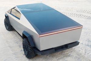 Tesla Cybertruck rear solar