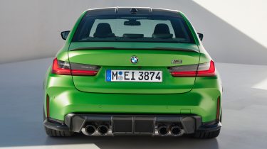 BMW M3 Saloon rear tail shot