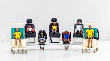 Geely safety testing centre - new crash test dummies