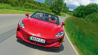 MG Cyberster - front action