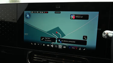Mercedes CLA - infotainment screen