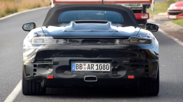 Electric Porsche Boxster spy shots