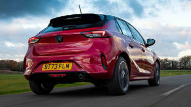 Vauxhall Corsa 1.2 Turbo GS rear tracking shot