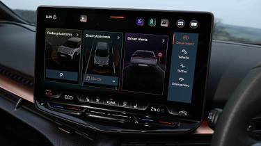 Cupra Tavascan –  driving assistance settings