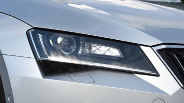Skoda Superb Estate - front light detail