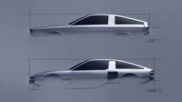 Hyundai Pony Coupe Concept - design sketches