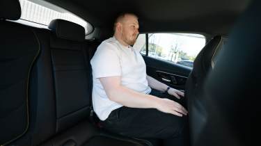 Ellis Hyde sat in the Mercedes-AMG GLC 53