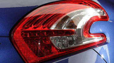 Peugeot 208 rear light detail