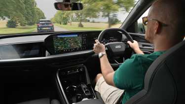Auto Express contributor Alex Ingram driving the Audi Q5