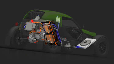 Ariel E-Nomad Concept - powertrain diagram