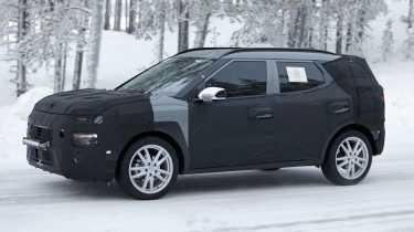 Hyundai compact SUV - front angled