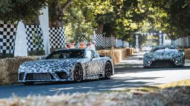Toyota GT prototype Goodwood 2025 front angled