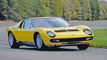 The gorgeous Lamborghini Miura was the fastest car in the world when it arrived in 1966.