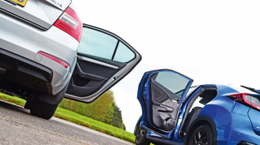 Honda Civic vs Skoda Octavia - rear doors