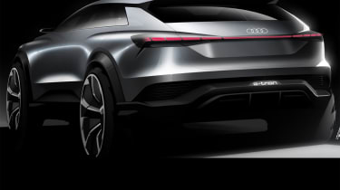 Audi Q4 e-tron concept - rear sketch 