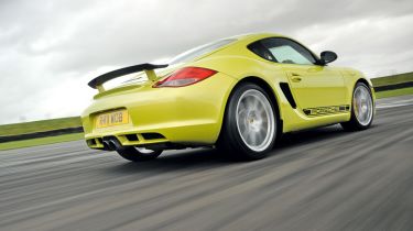 Porsche Cayman R rear cornering