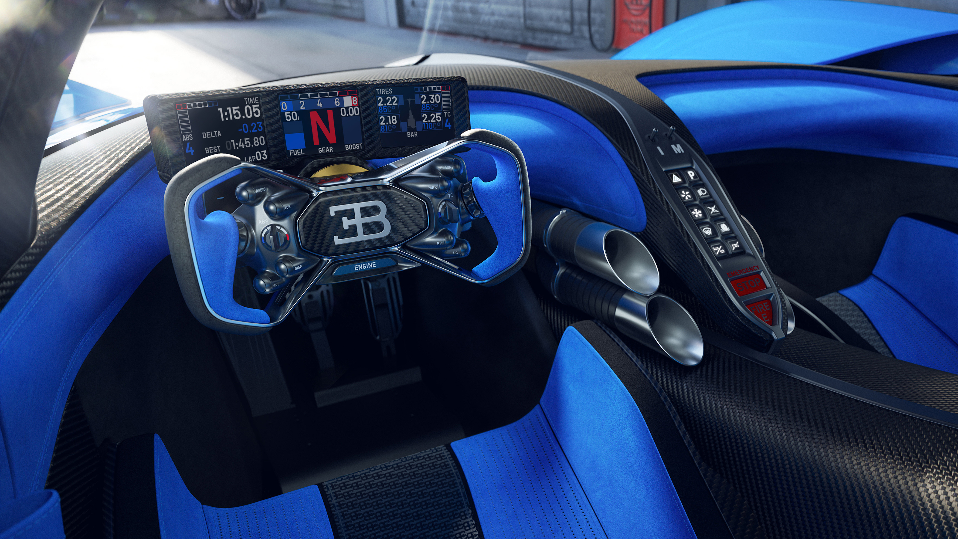 A first look inside the £3.5m Bugatti Bolide hypercar